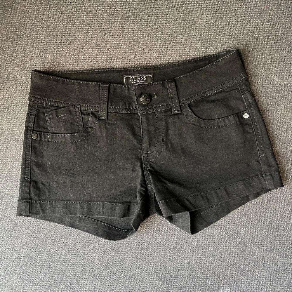 Guess Black Jean Shorts